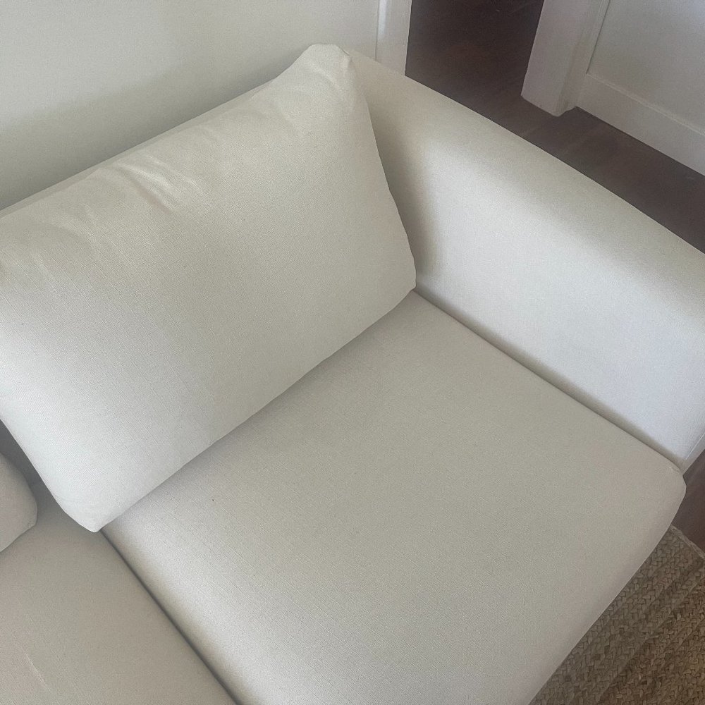Custom IKEA Kivik Loveseat Cover in Beige